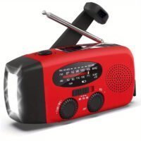 Radio Solar de Emergencia con Manivela y Linterna